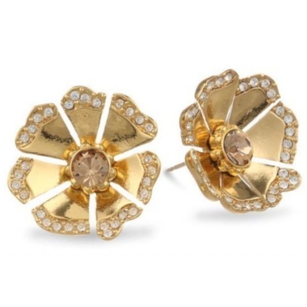 Kate Spade New York Garden Grove Gold-tone Flower Earrings